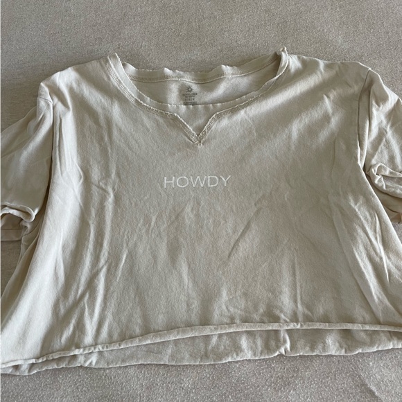 Howdy Cropped Tee - Picture 2 of 3